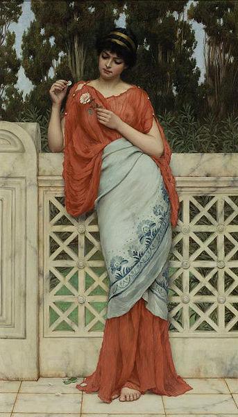 John William Godward He Loves Me, He Loves Me Not